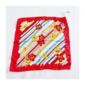 Escada Sport Square 100% Silk Scarf Printed NWT 17x17